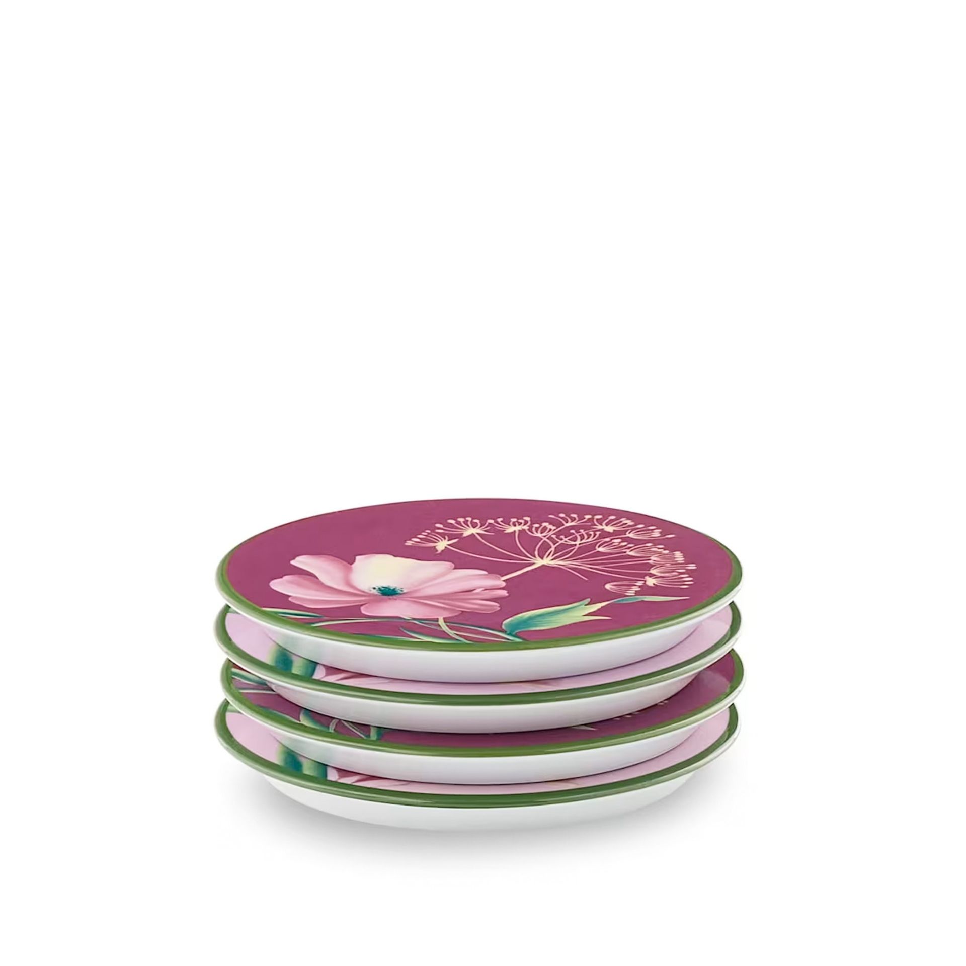 GINORI 1735 4 Sottobicchieri Florenza Malva Ø 9.5 CM 017RG00 FX6877LX0100G00136200