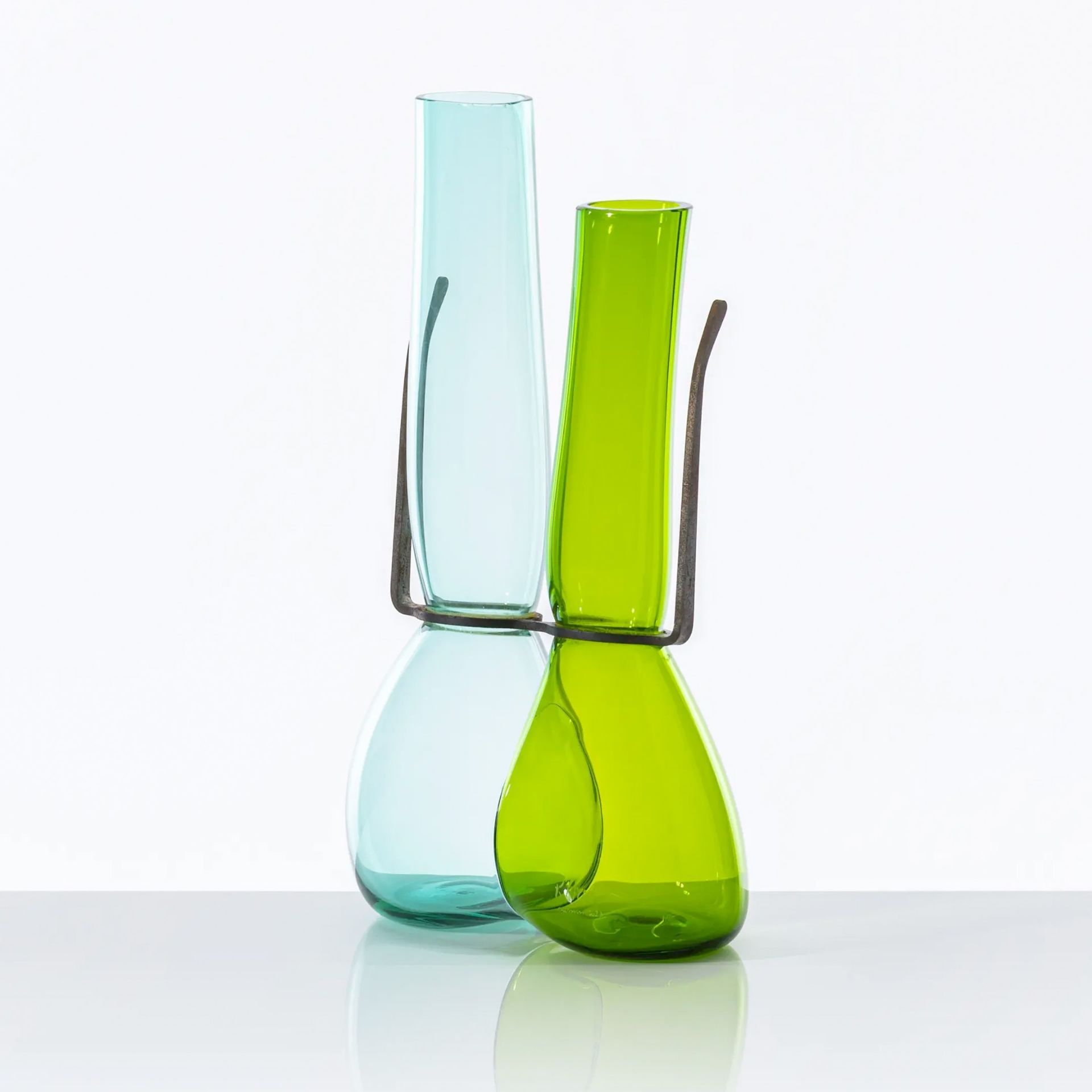 VENINI Vaso Where Are My Glasses Verde Erba/Verde Menta  Ø 20 cm 777.52