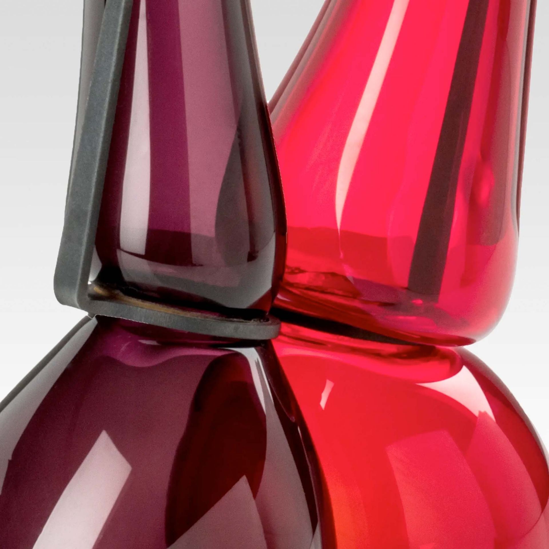 VENINI Vaso Where Are My Glasses Viola/Rosso Ø 20 cm 777.52