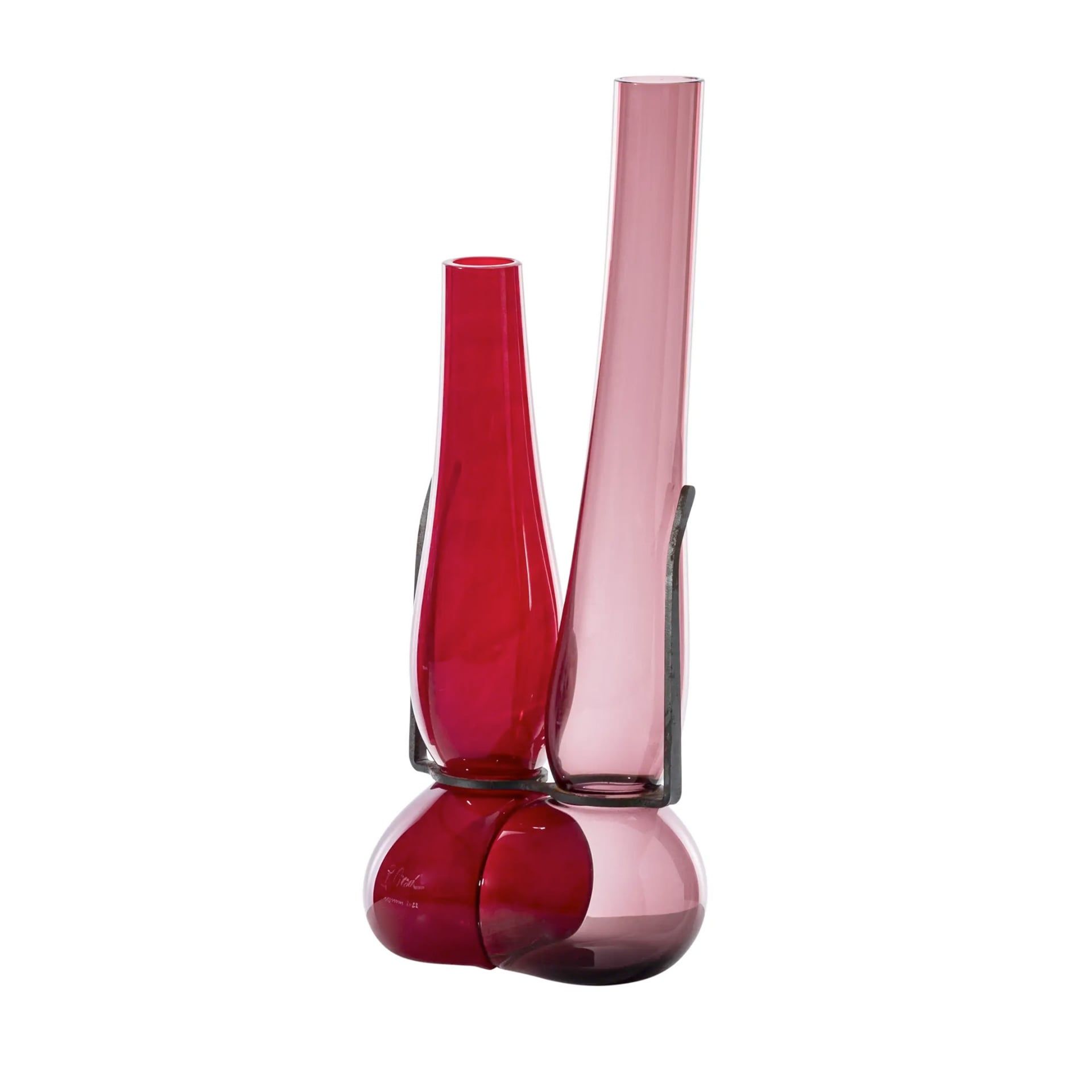 VENINI Vaso Where Are My Glasses Viola/Rosso Ø 20 cm 777.52