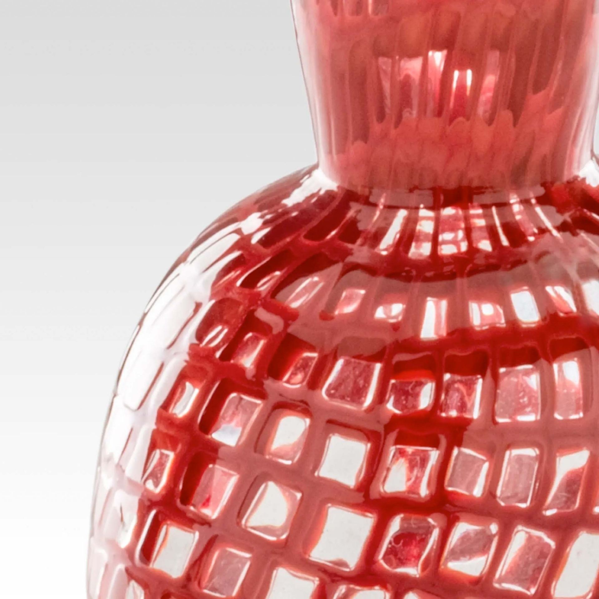 VENINI Vaso Occhi (Tobia Scarpa) Corallo/Cristallo 8 CM – H 30 CM 520.00