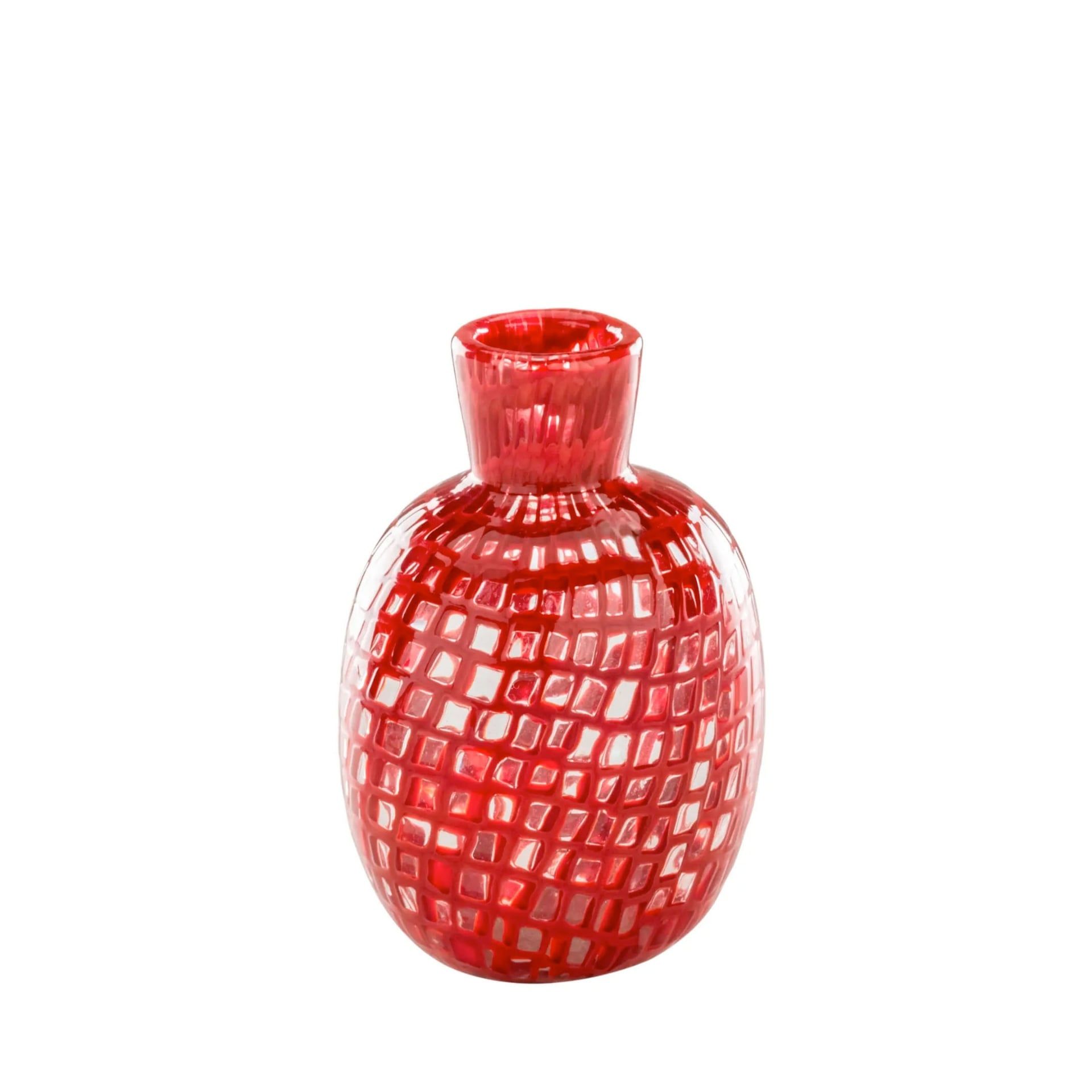 VENINI Vaso Occhi (Tobia Scarpa) Corallo/Cristallo 8 CM – H 30 CM 520.00