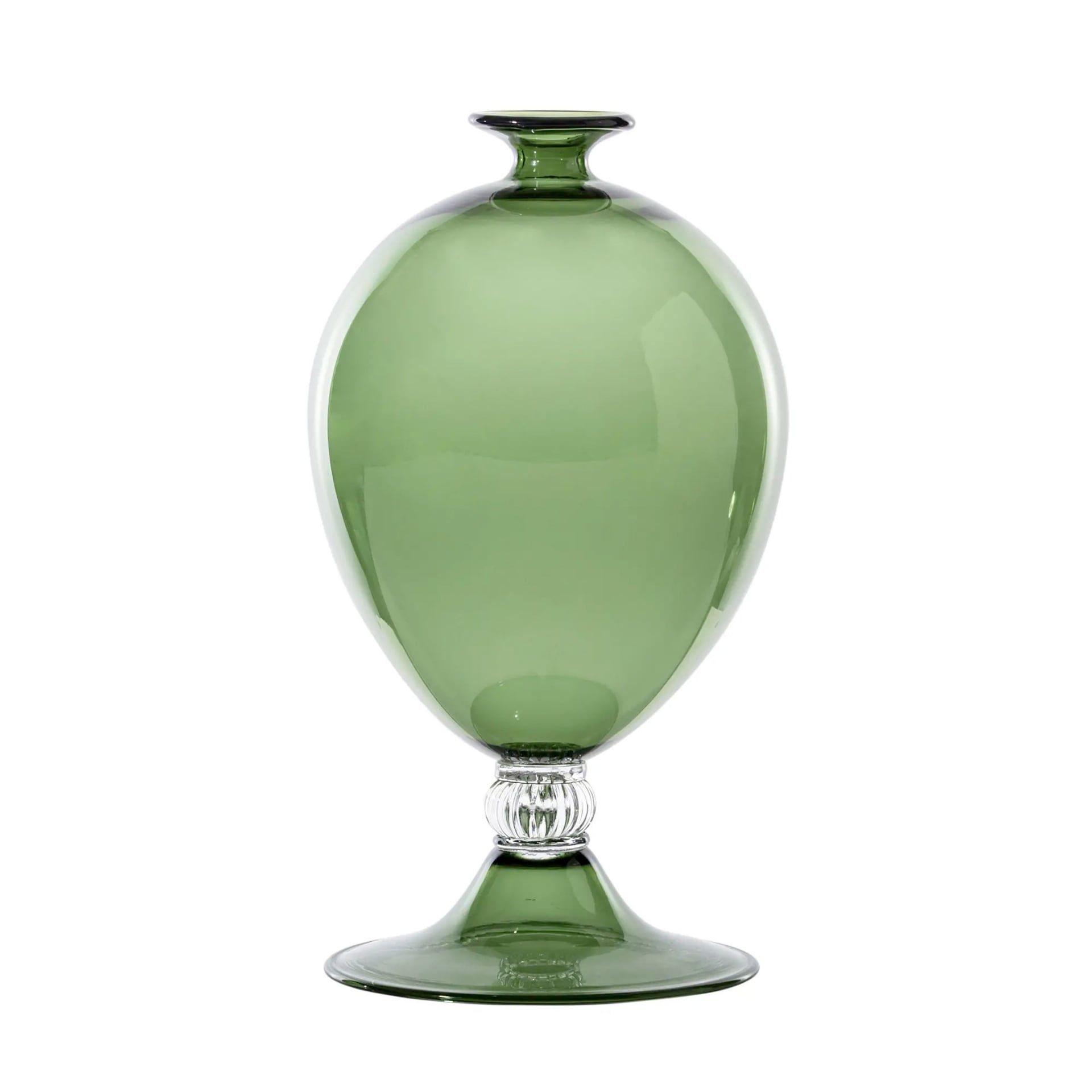 VENINI Vaso Veronese Verde Mela/Cristallo 20 CM – H 32 CM 600.01