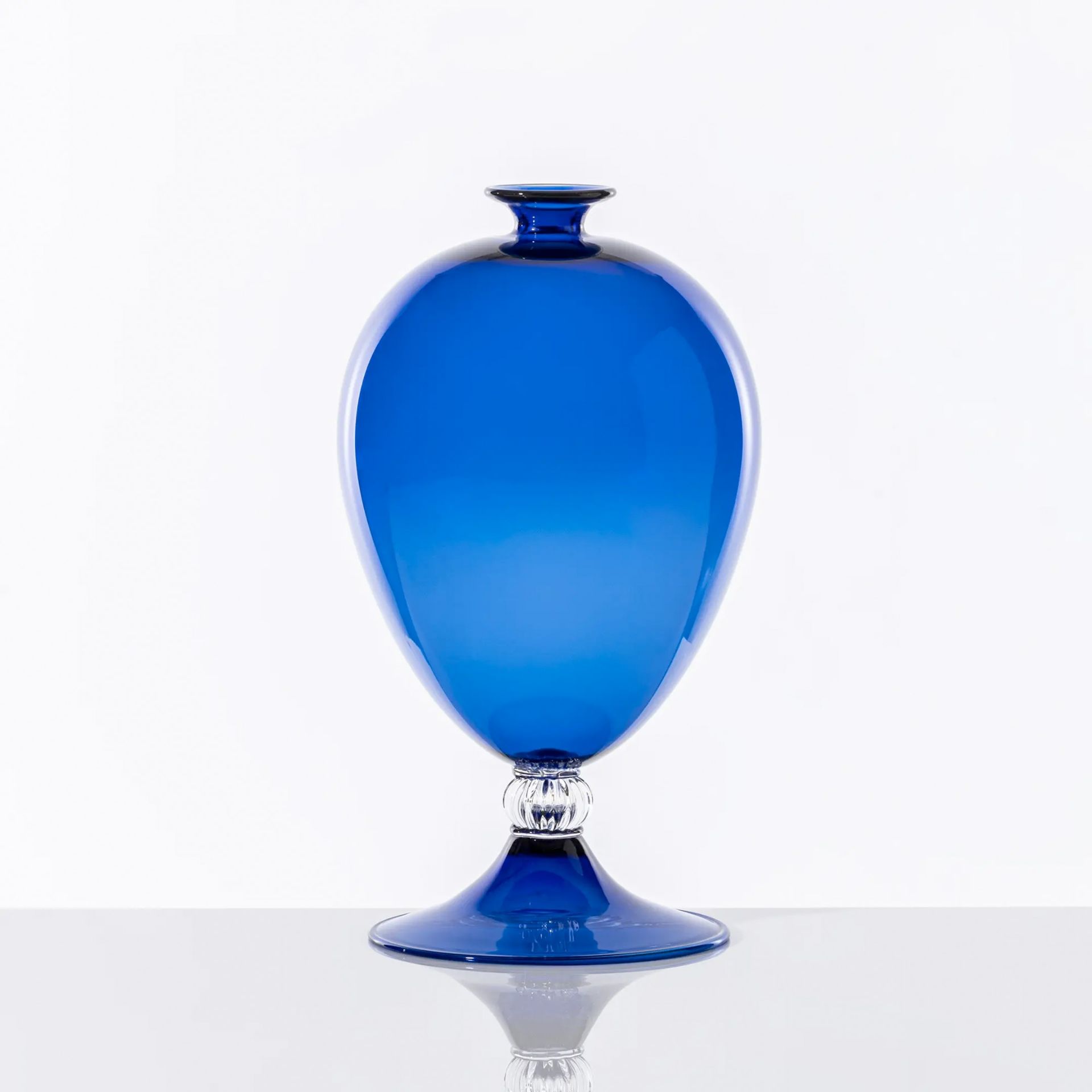 VENINI Vaso Veronese Zaffiro/Cristallo  20 CM – H 32 CM 600.01