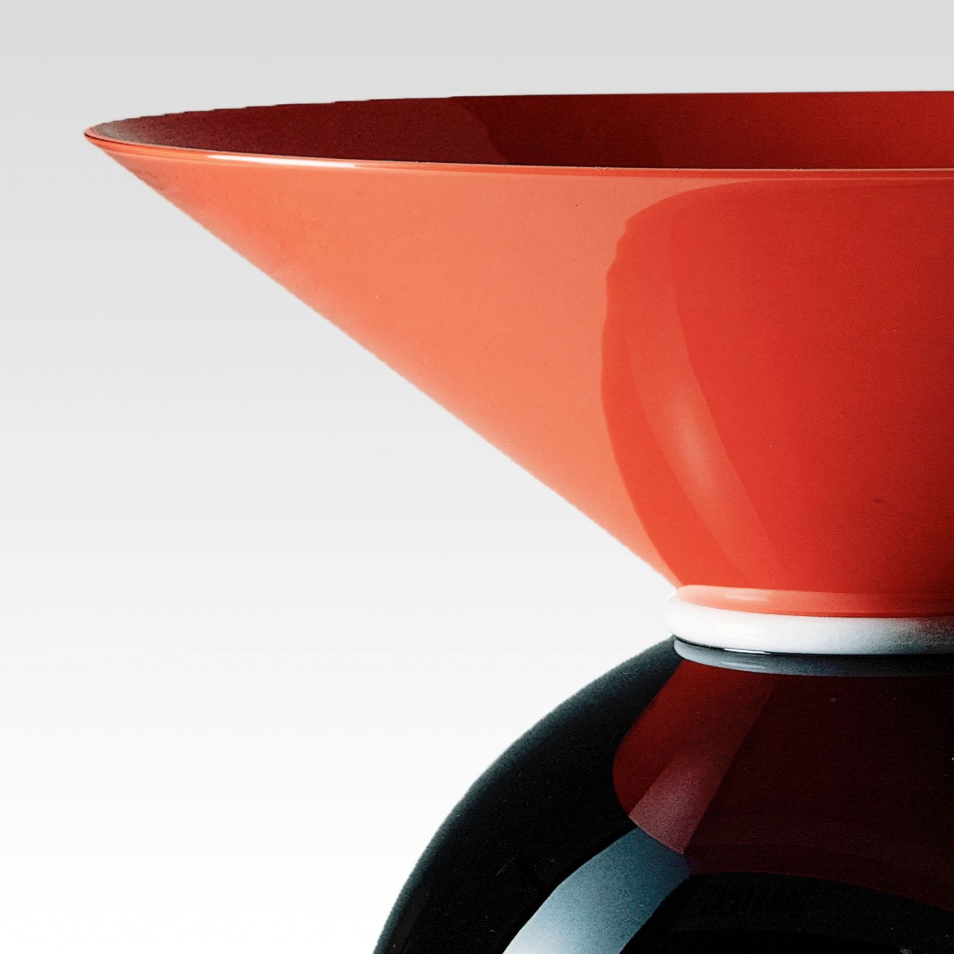 VENINI Vaso Yemen Corallo/Lattimo/Nero/Verdognolo 25 CM - H 30 CM 787.00