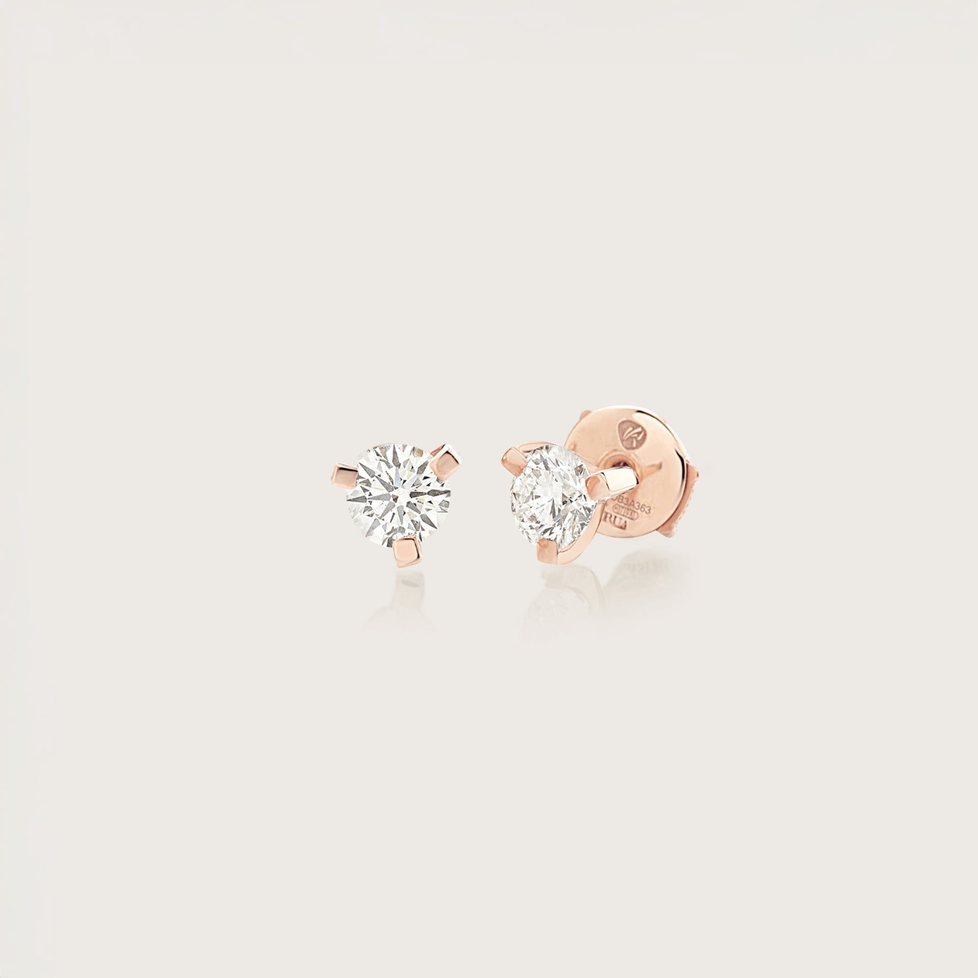 ASTRUA Orecchini Luce, Oro Rosa, Diamanti  L25DB.3