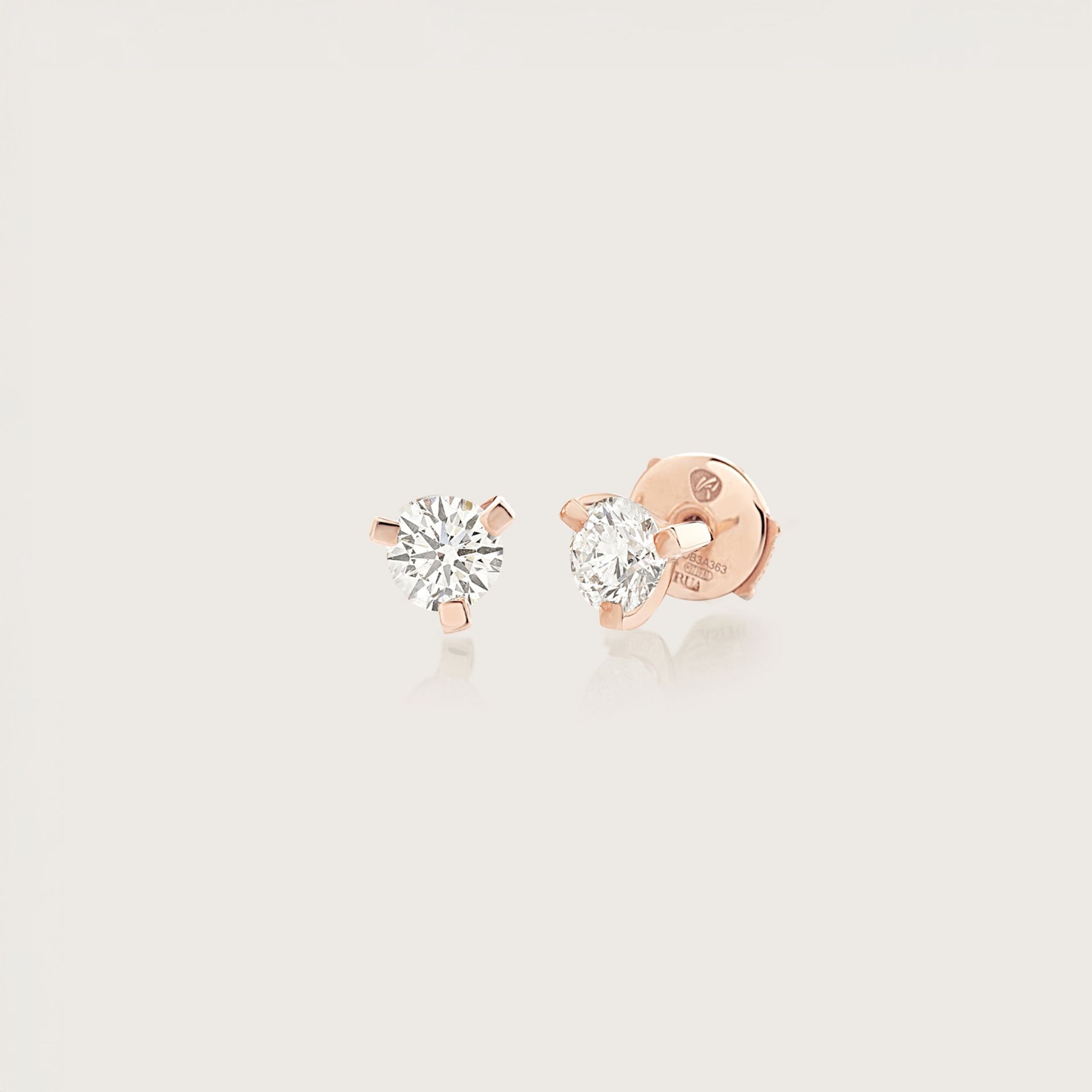 ASTRUA Orecchini Luce, Oro Rosa, Diamanti  L25DB.3