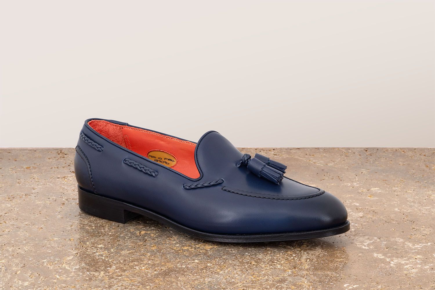 EDWARD GREEN Belgravia - Mocassino Con Nappine - Navy - Edizione Astrua  A-BELGRAVIA