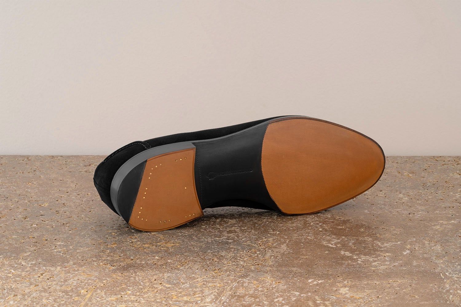 EDWARD GREEN Belgravia - Mocassino Con Nappine Camoscio - Black - Edizione Astrua  A-BELGRAVIA