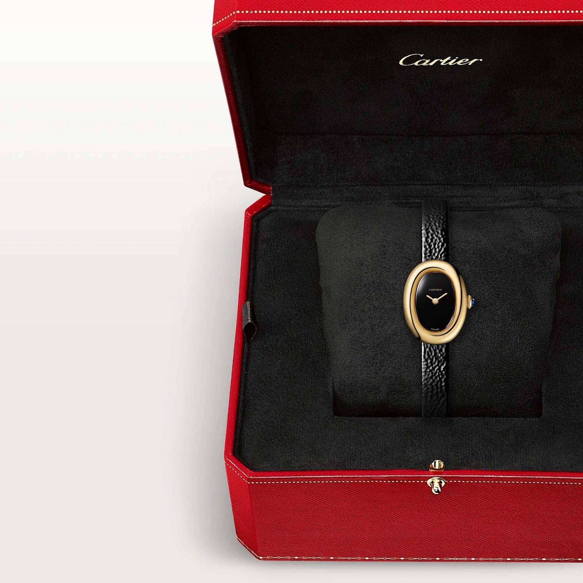CARTIER Baignoire Modello Mini, Oro Giallo, Pelle 24.6 X 18.7 MM WGBA0076