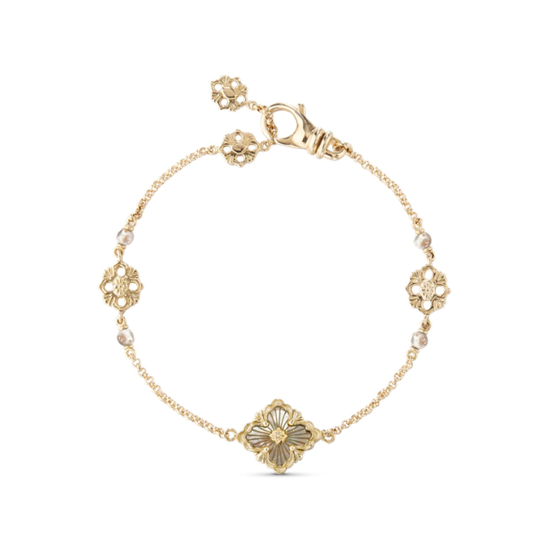 BUCCELLATI Bracciale Opera Tulle Stone in Oro Giallo con Madreperla  JAUBRA018240