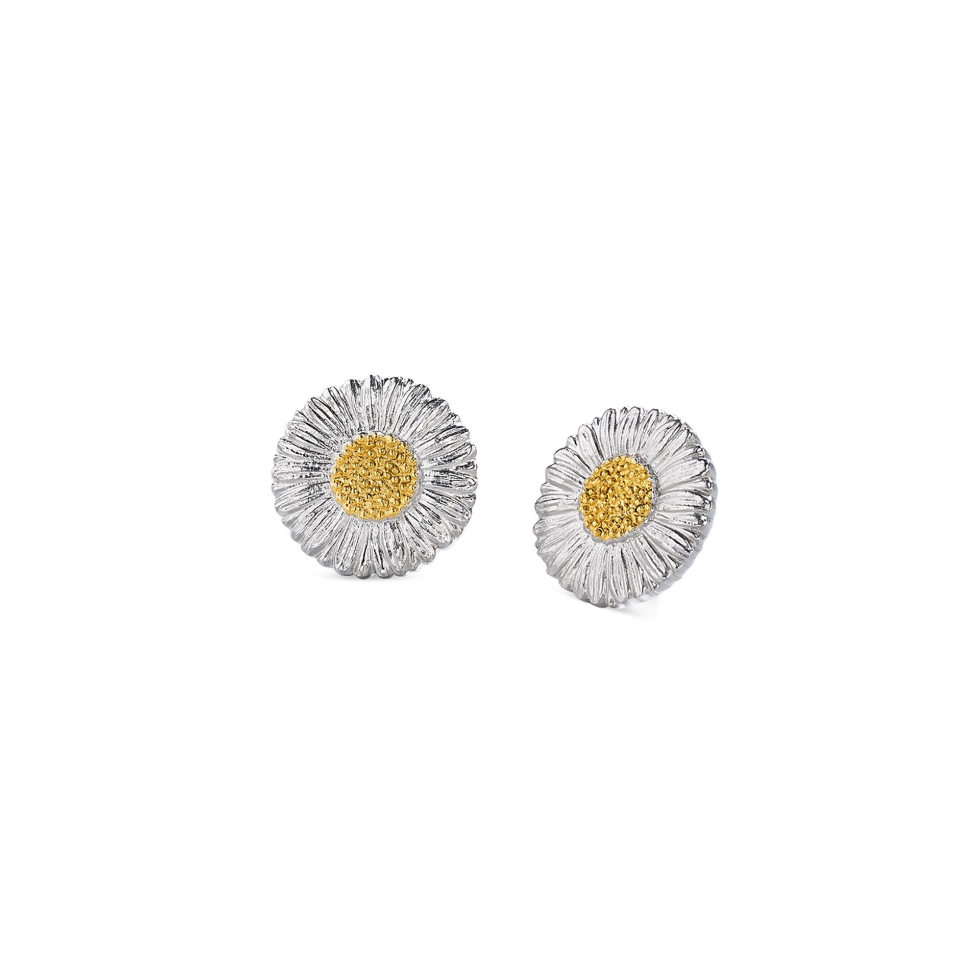 BUCCELLATI Orecchini a Bottone Blossoms Vermeil Margherita in Argento  JAGEAR023560