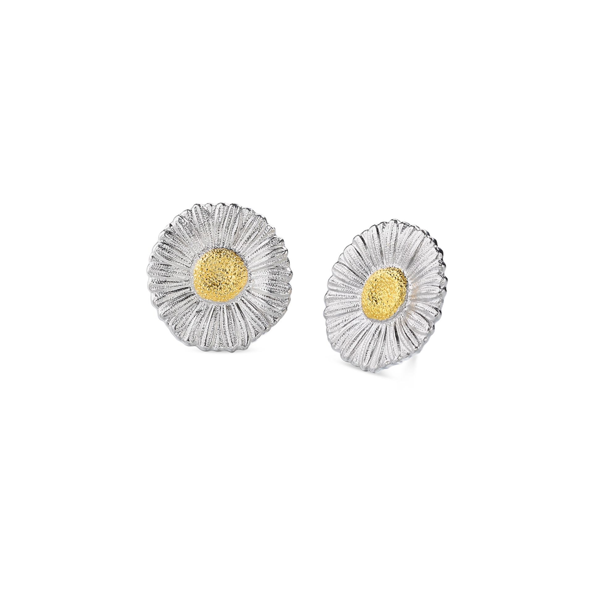 BUCCELLATI Orecchini a Bottone Blossoms Vermeil Margherita in Argento  JAGEAR023561