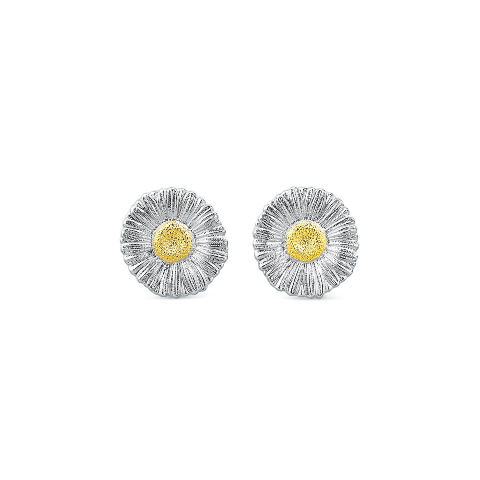 BUCCELLATI Orecchini a Bottone Blossoms Vermeil Margherita in Argento  JAGEAR023561
