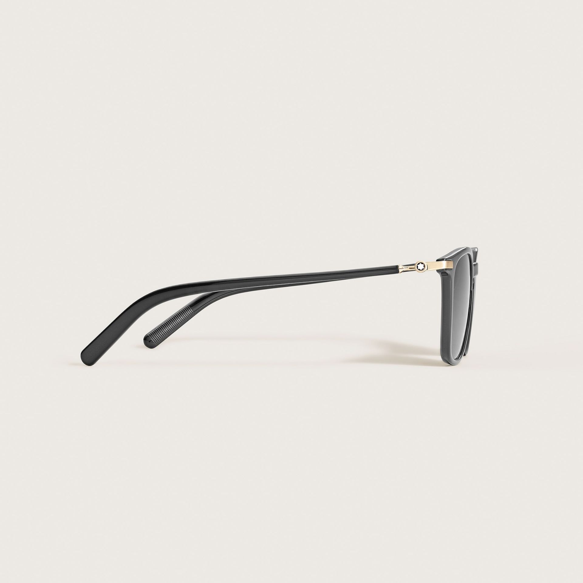 MONTBLANC Occhiali da Sole Quadrati con Montatura in Acetato Nero  137181