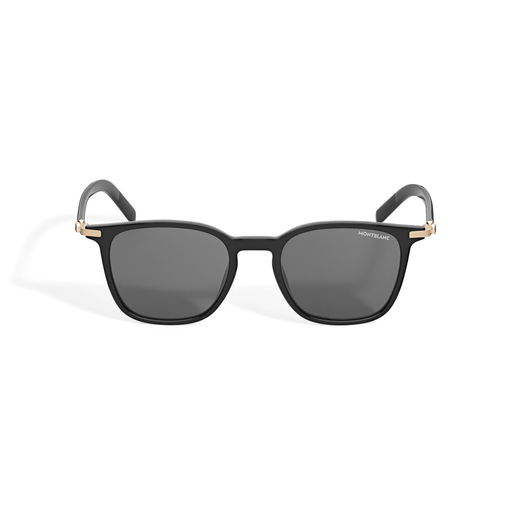 MONTBLANC Occhiali da Sole Quadrati con Montatura in Acetato Nero  137181