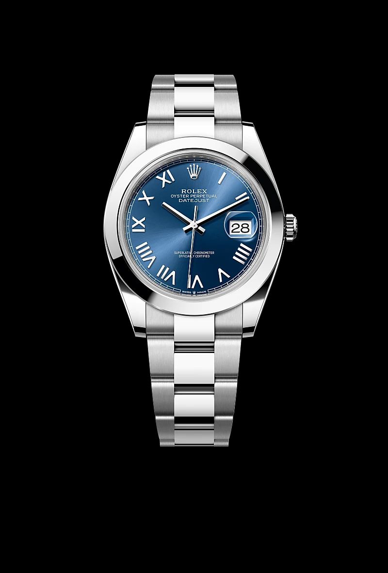 Rolex Datejust 41 in Acciaio Oystersteelcon “Pavé madreperla farfalle”, lunetta Bombata, bracciale Acciaio Oystersteel
