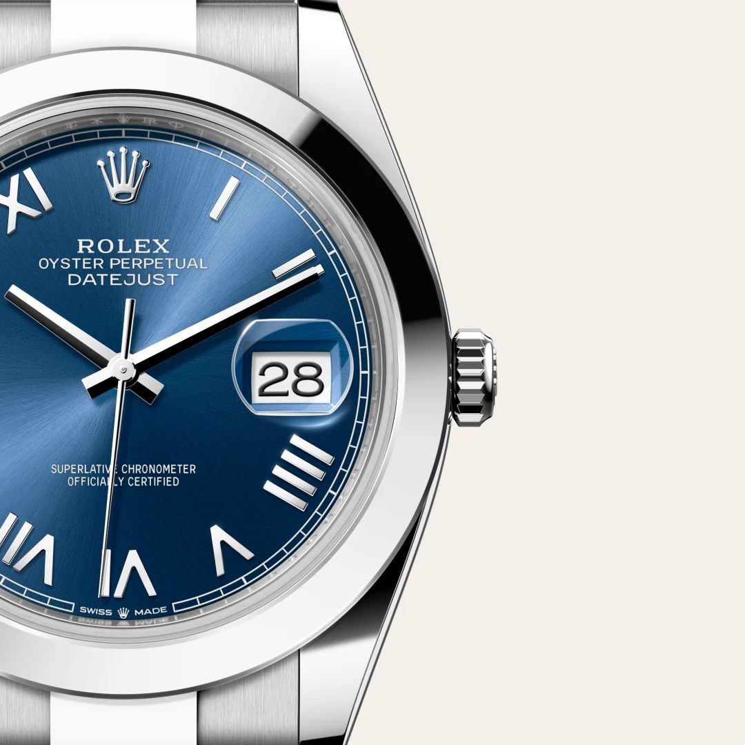 Rolex Datejust 41 in Acciaio Oystersteelcon “Pavé madreperla farfalle”, lunetta Bombata, bracciale Acciaio Oystersteel