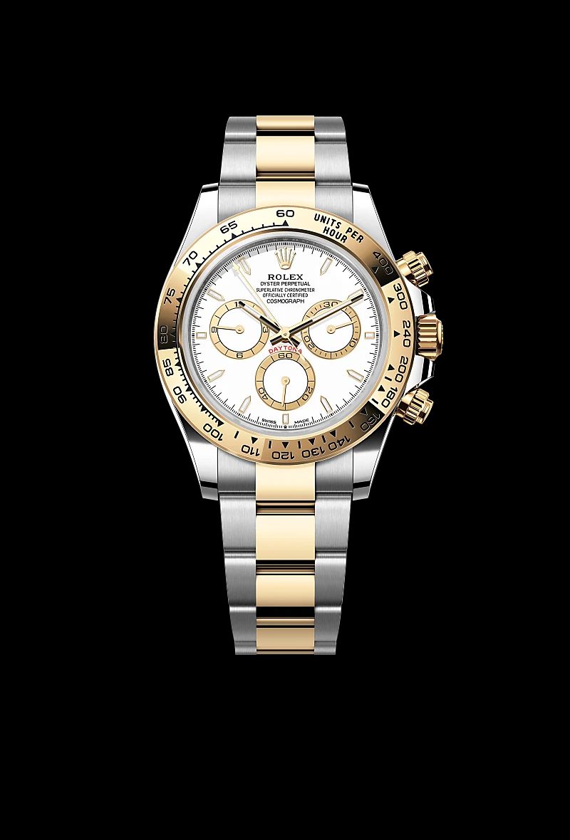 Rolex Cosmograph Daytona in Oystersteelcon “Butterfly mother-of-pearl pavé”, lunetta Domed, bracciale Oystersteel