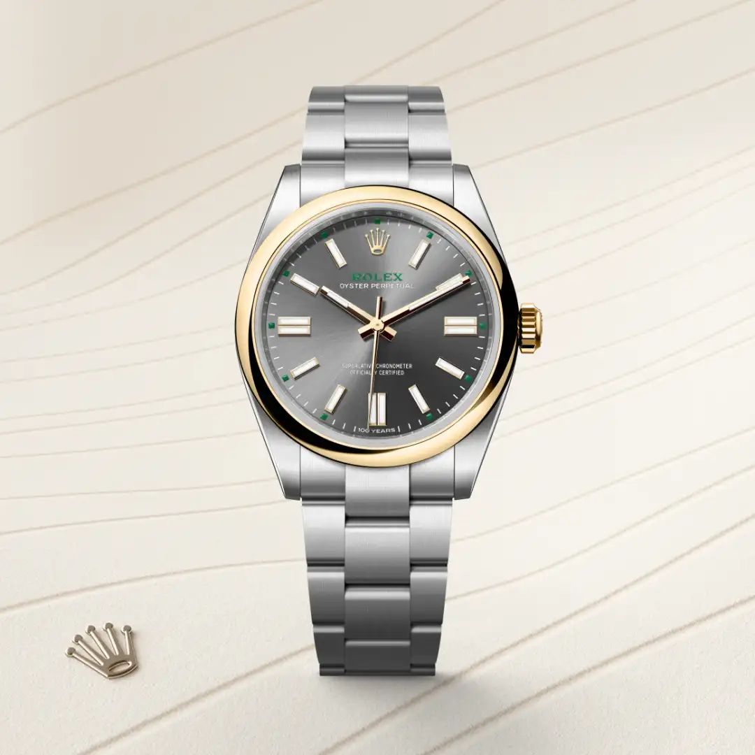 Rolex Oyster Perpetual 41 in Acciaio Oystersteelcon “Pavé madreperla farfalle”, lunetta Bombata, bracciale Acciaio Oystersteel