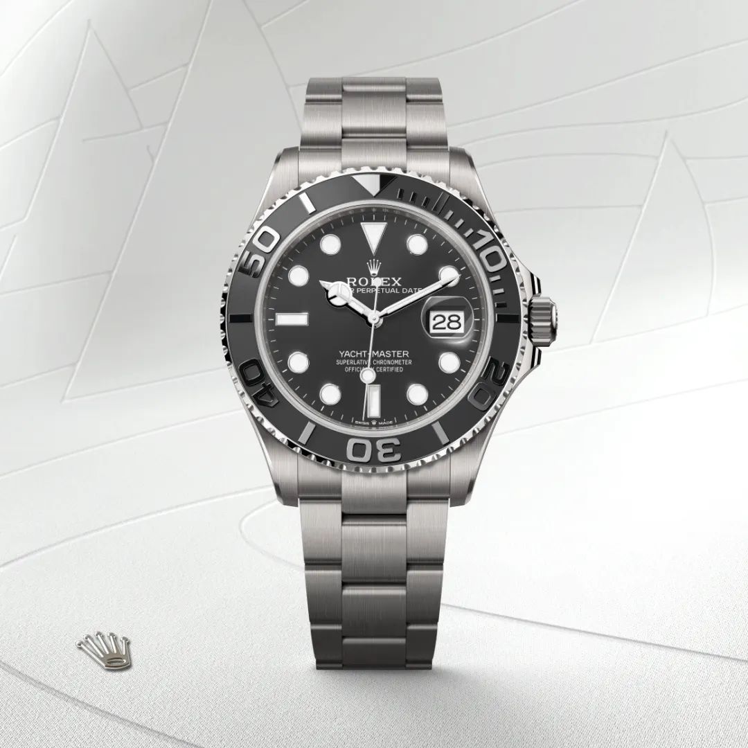 Rolex Yacht-Master 42 in Acciaio Oystersteelcon “Pavé madreperla farfalle”, lunetta Bombata, bracciale Acciaio Oystersteel