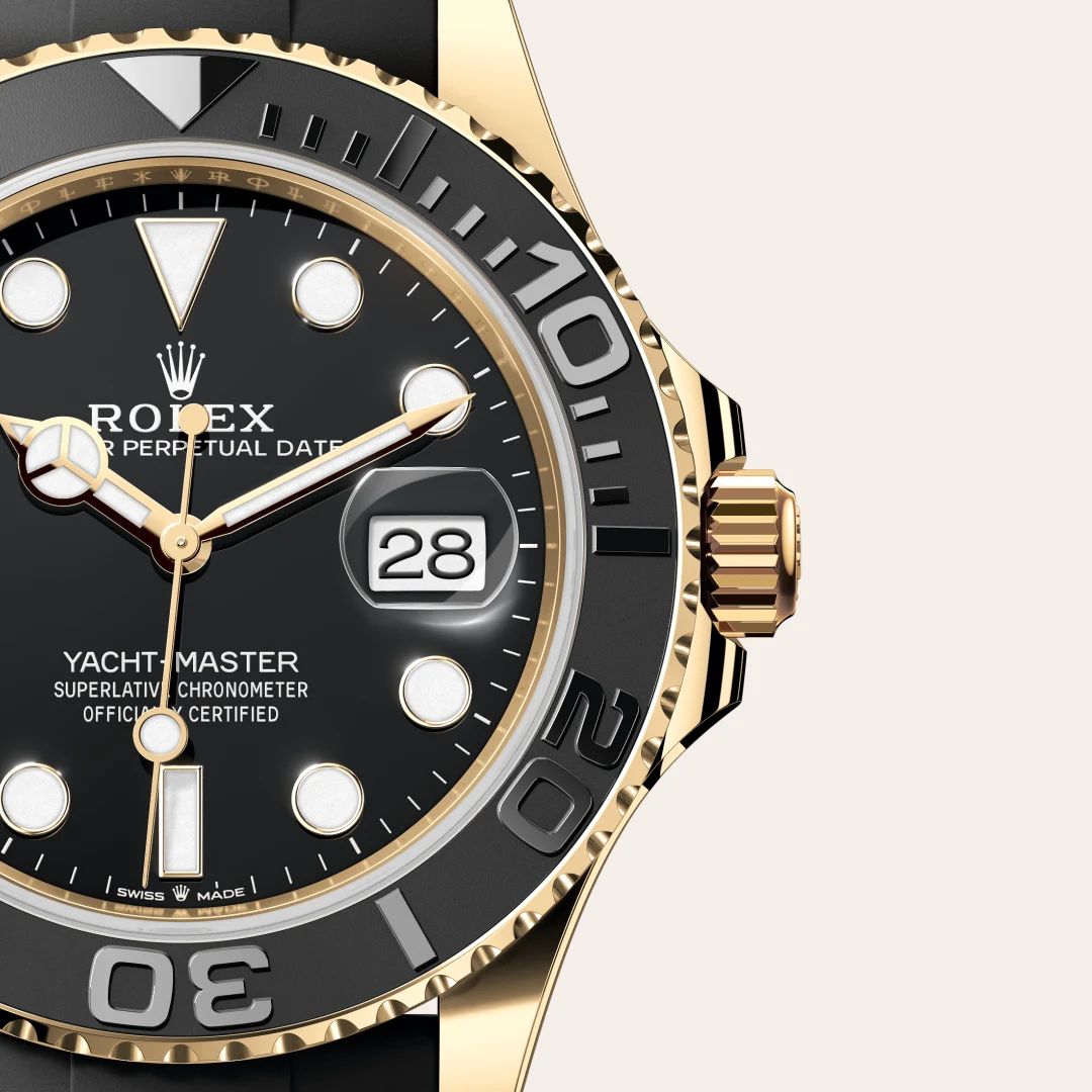 Rolex Yacht-Master 42 in Acciaio Oystersteelcon “Pavé madreperla farfalle”, lunetta Bombata, bracciale Acciaio Oystersteel