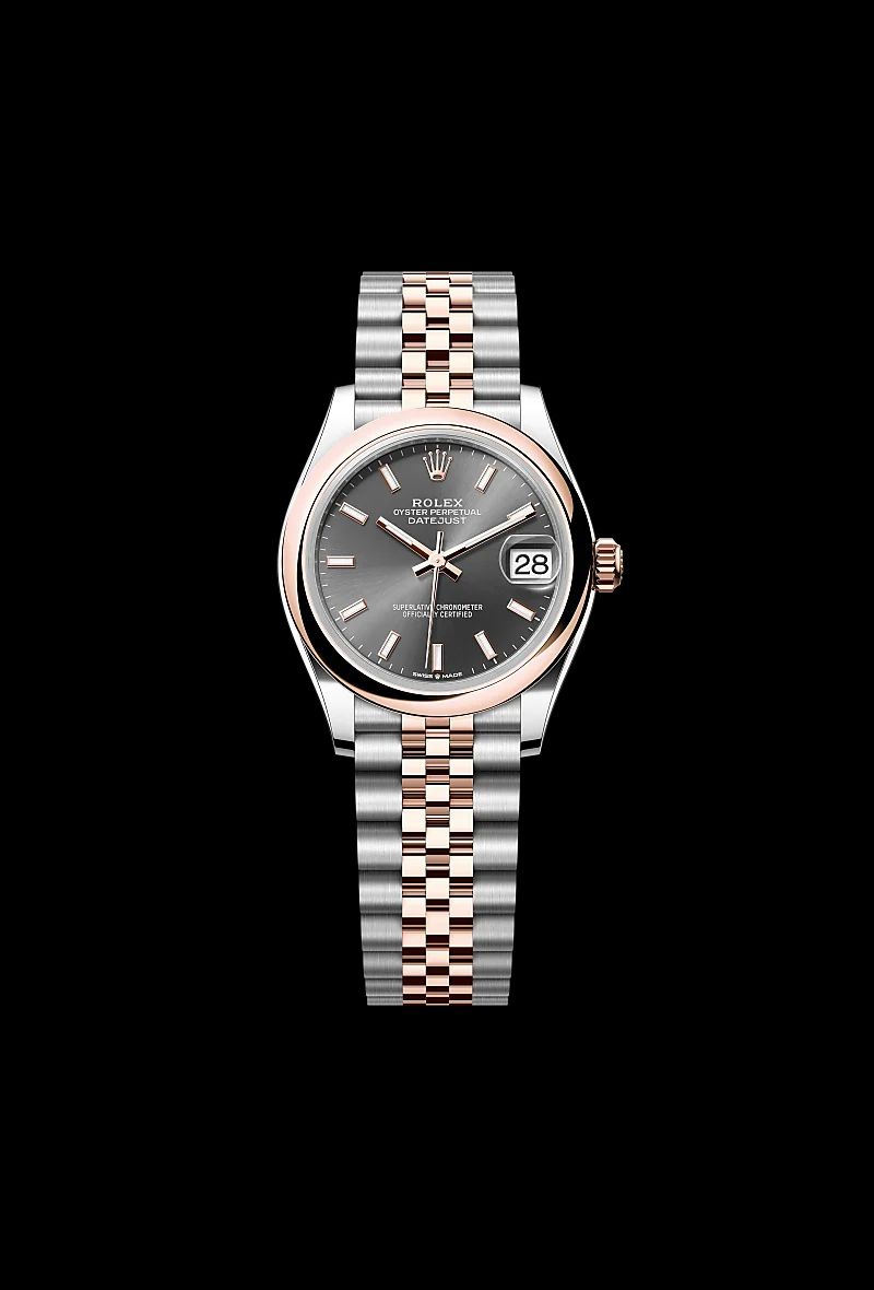 Rolex Datejust 31 in Acciaio Oystersteelcon “Pavé madreperla farfalle”, lunetta Bombata, bracciale Acciaio Oystersteel