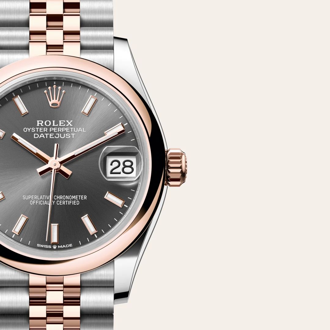 Rolex Datejust 31 in Acciaio Oystersteelcon “Pavé madreperla farfalle”, lunetta Bombata, bracciale Acciaio Oystersteel