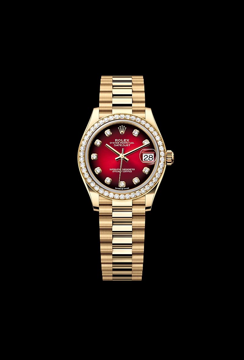 Rolex Datejust 31 in Acciaio Oystersteelcon “Pavé madreperla farfalle”, lunetta Bombata, bracciale Acciaio Oystersteel
