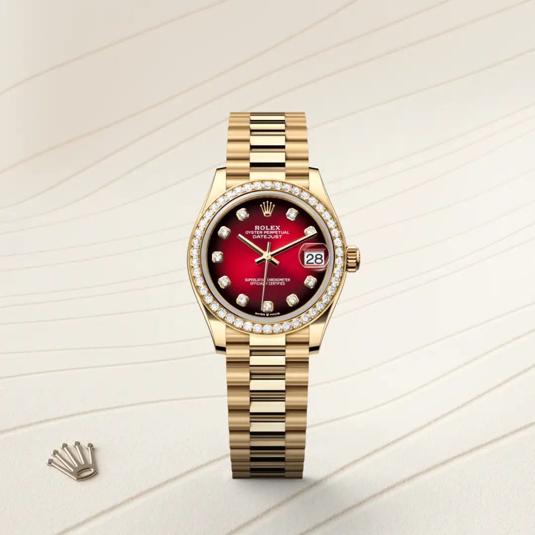 Rolex Datejust 31 in Acciaio Oystersteelcon “Pavé madreperla farfalle”, lunetta Bombata, bracciale Acciaio Oystersteel
