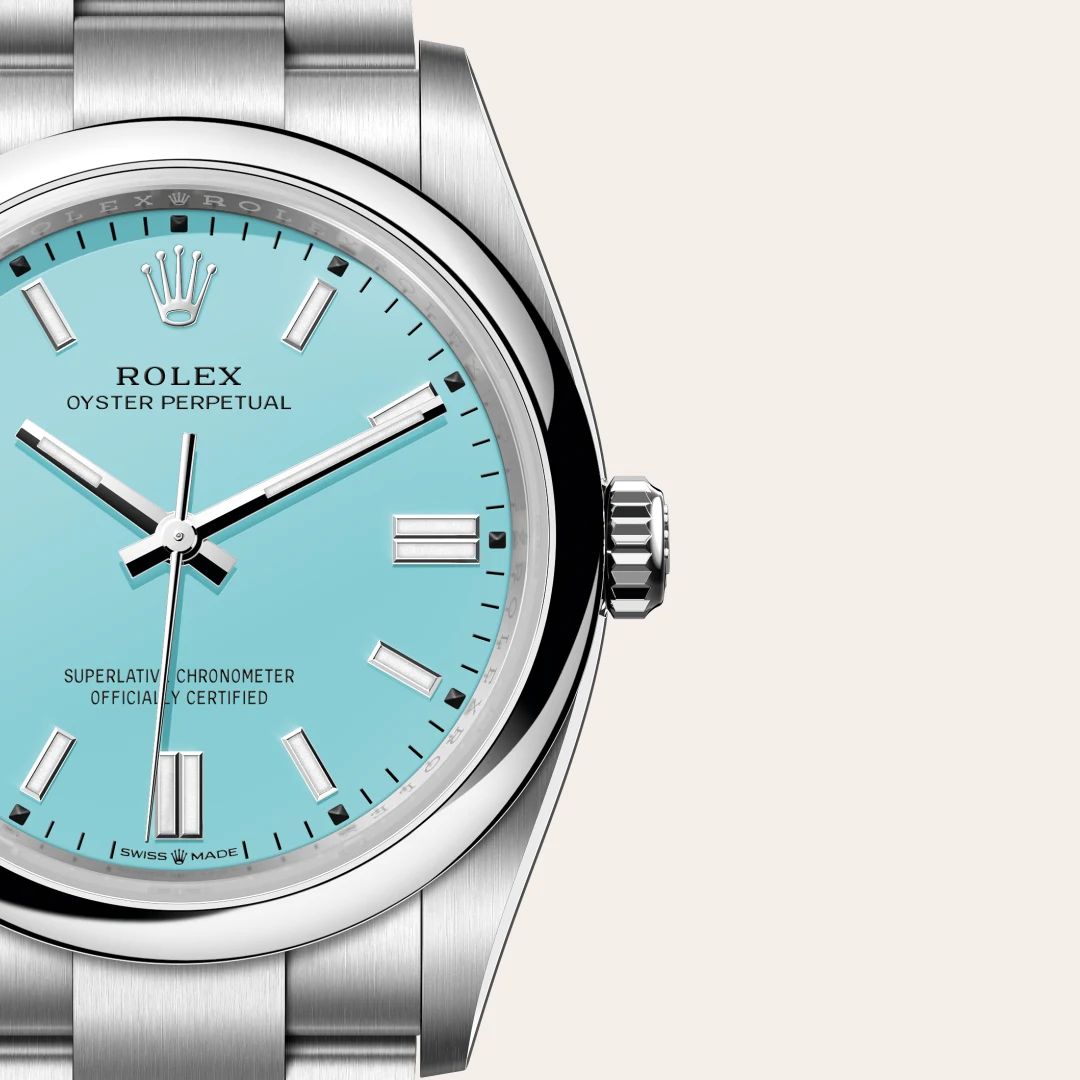 Rolex Oyster Perpetual 36 in Acciaio Oystersteelcon “Pavé madreperla farfalle”, lunetta Bombata, bracciale Acciaio Oystersteel