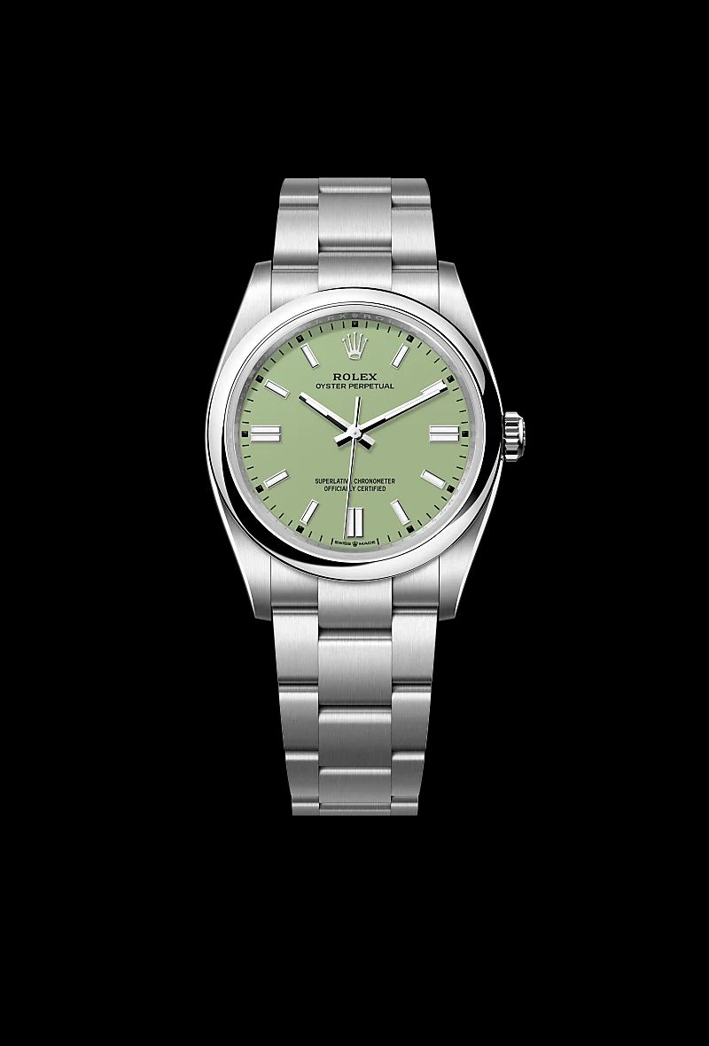 Rolex Oyster Perpetual 36 in Acciaio Oystersteelcon “Pavé madreperla farfalle”, lunetta Bombata, bracciale Acciaio Oystersteel