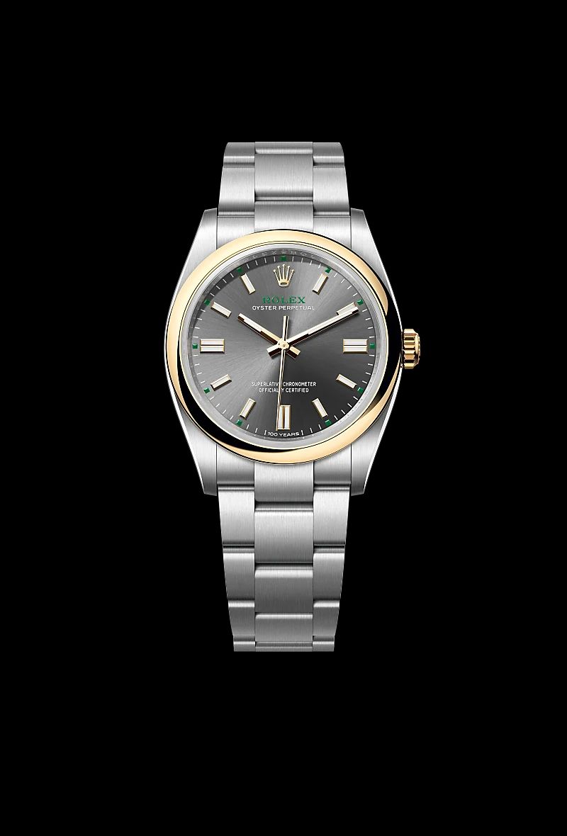 Rolex Oyster Perpetual 36 in Acciaio Oystersteelcon “Pavé madreperla farfalle”, lunetta Bombata, bracciale Acciaio Oystersteel
