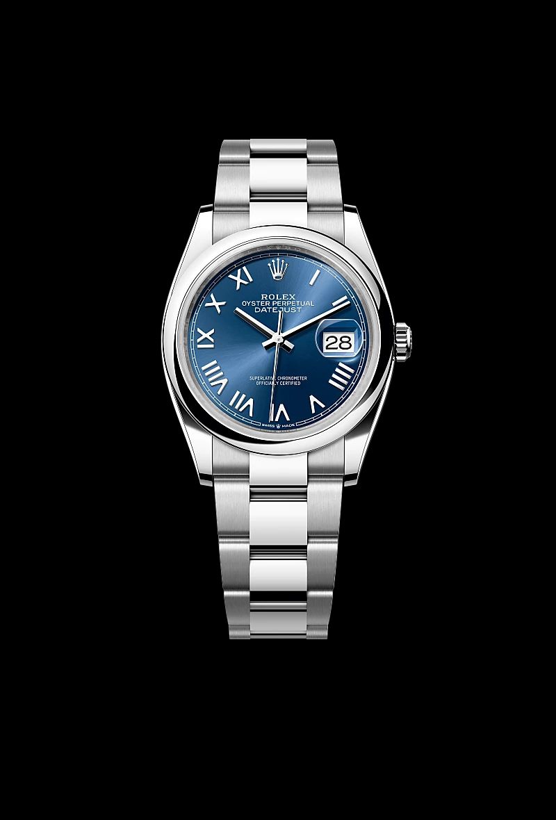 Rolex Datejust 36 in Acciaio Oystersteelcon “Pavé madreperla farfalle”, lunetta Bombata, bracciale Acciaio Oystersteel