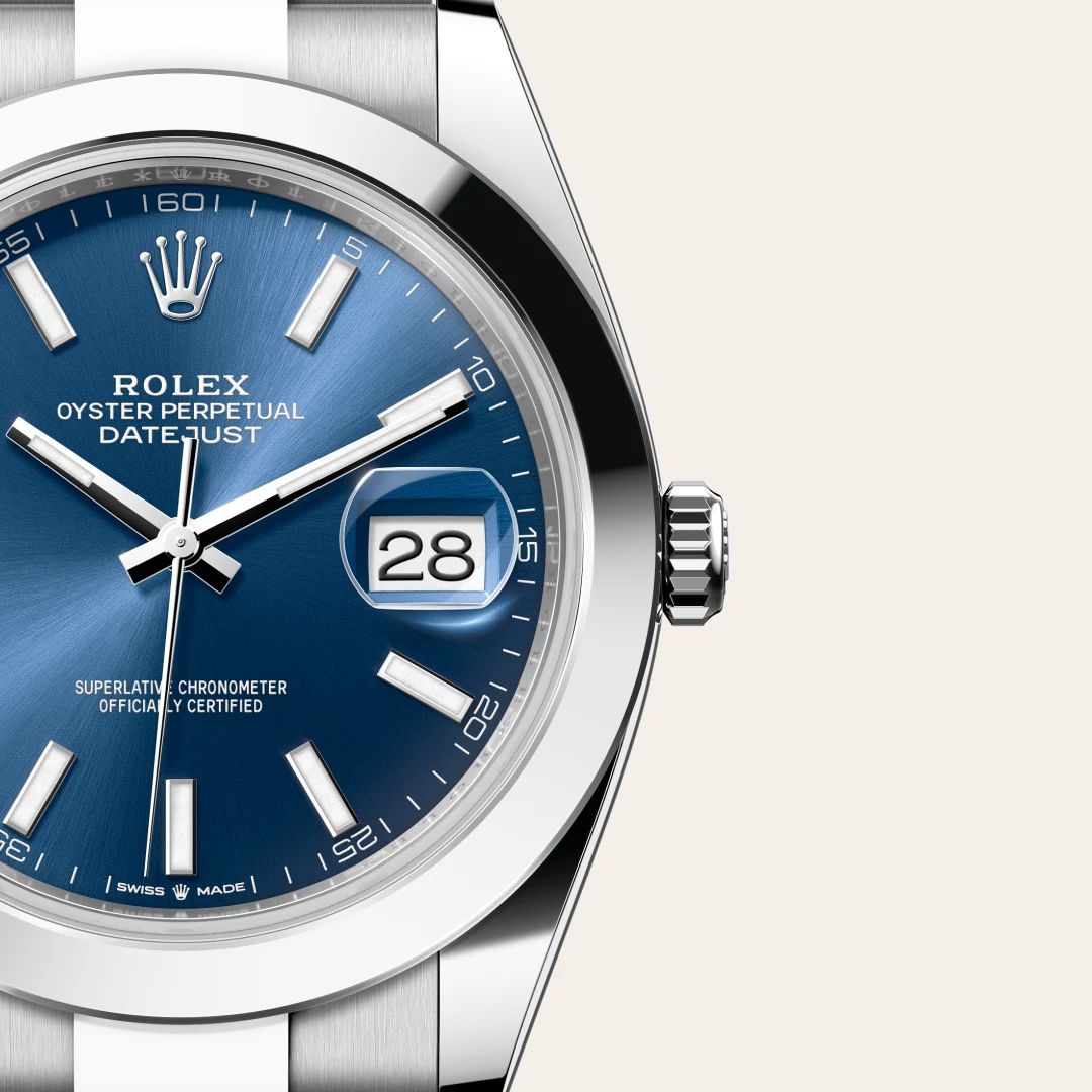 Rolex Datejust 41 in Acciaio Oystersteelcon “Pavé madreperla farfalle”, lunetta Bombata, bracciale Acciaio Oystersteel