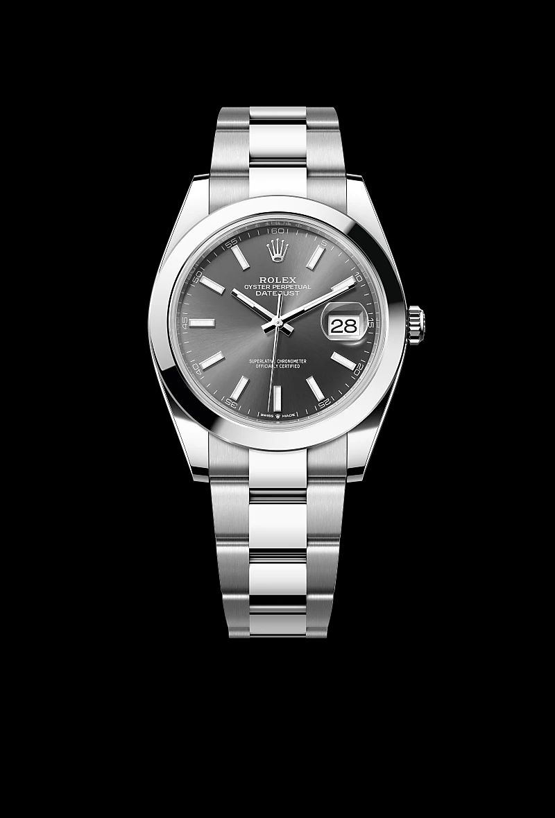 Rolex Datejust 41 in Oystersteelcon “Butterfly mother-of-pearl pavé”, lunetta Domed, bracciale Oystersteel
