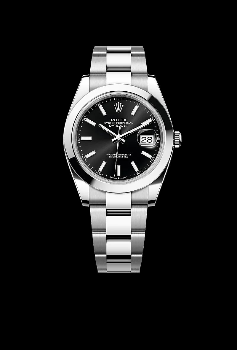 Rolex Datejust 41 in Oystersteelcon “Butterfly mother-of-pearl pavé”, lunetta Domed, bracciale Oystersteel