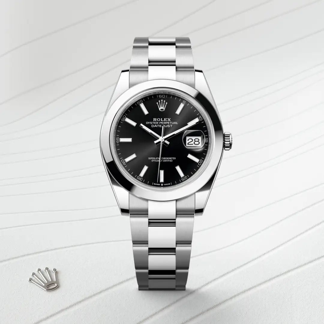 Rolex Datejust 41 in Oystersteelcon “Butterfly mother-of-pearl pavé”, lunetta Domed, bracciale Oystersteel