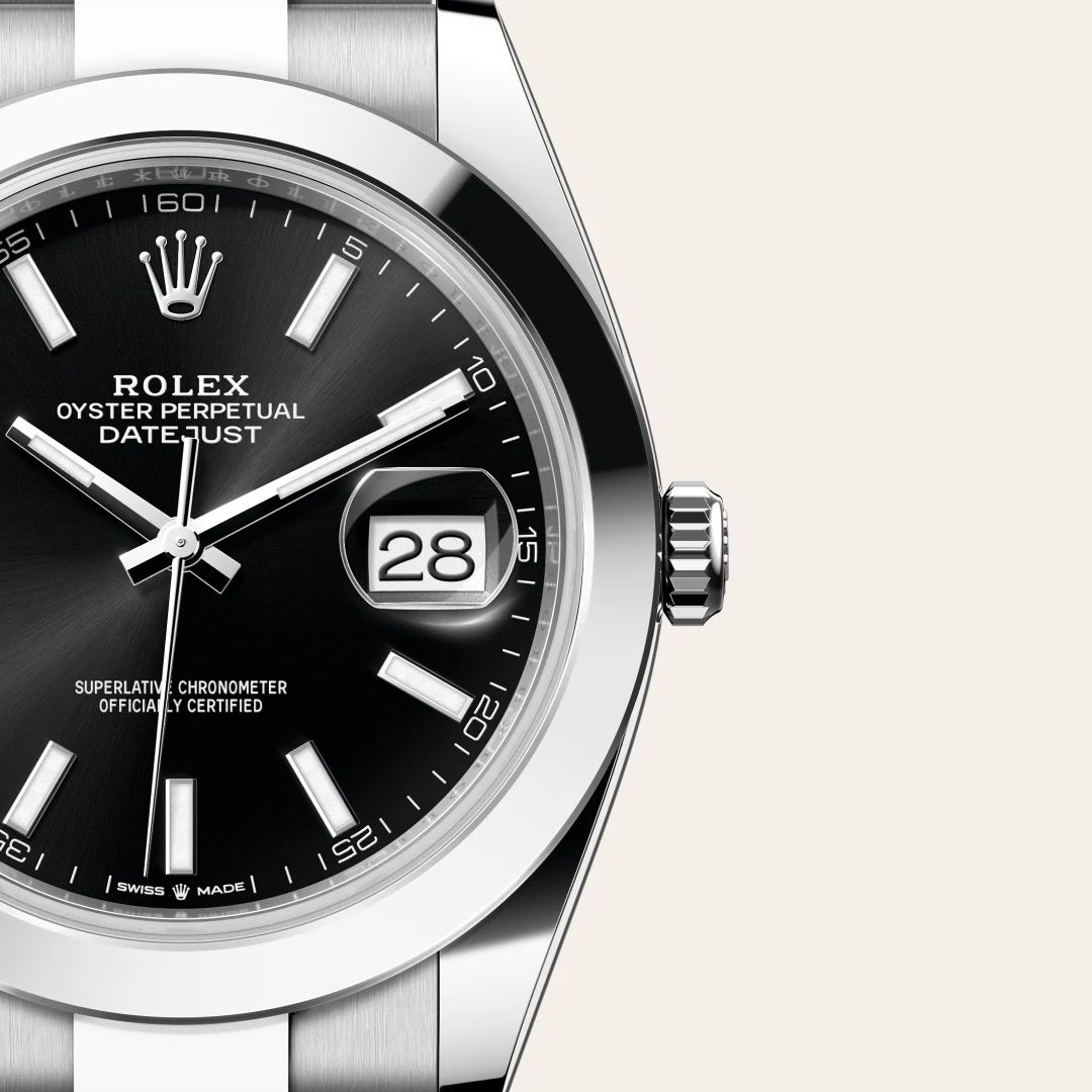 Rolex Datejust 41 in Oystersteelcon “Butterfly mother-of-pearl pavé”, lunetta Domed, bracciale Oystersteel