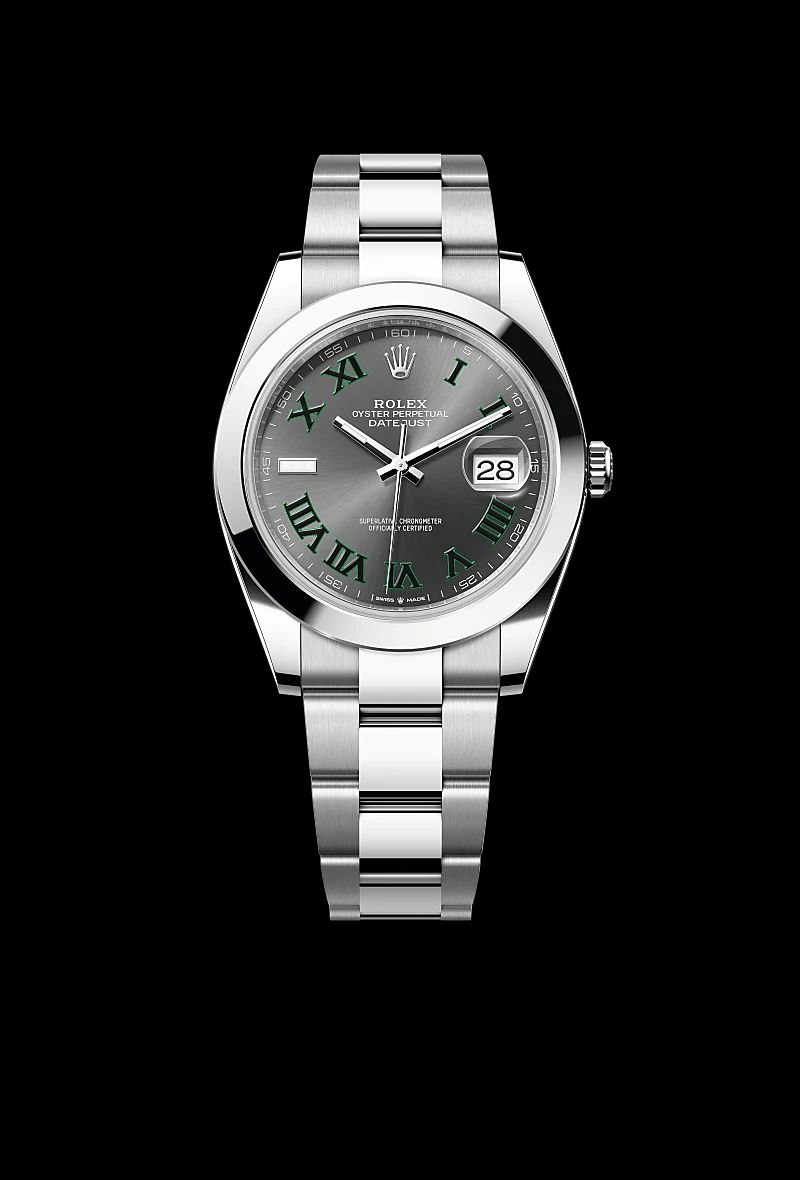 Rolex Datejust 41 in Oystersteelcon “Butterfly mother-of-pearl pavé”, lunetta Domed, bracciale Oystersteel