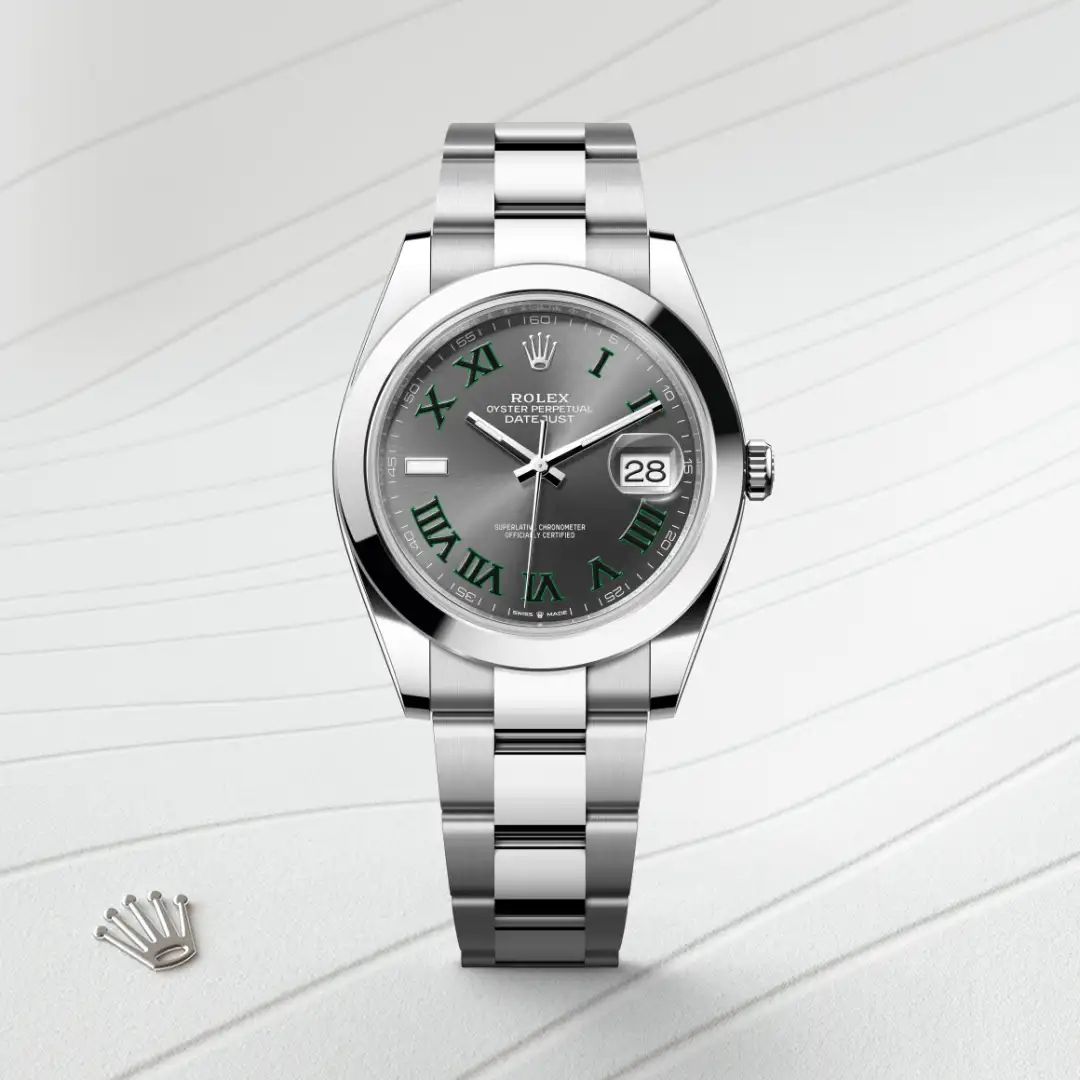 Rolex Datejust 41 in Oystersteelcon “Butterfly mother-of-pearl pavé”, lunetta Domed, bracciale Oystersteel