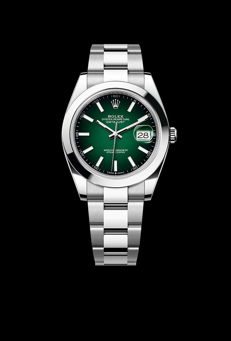 Rolex Datejust 41 in Oystersteelcon “Butterfly mother-of-pearl pavé”, lunetta Domed, bracciale Oystersteel