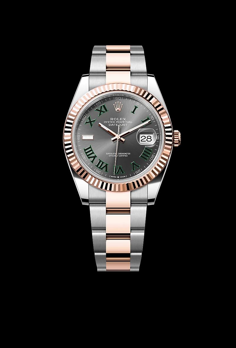 Rolex Datejust 41 in Acciaio Oystersteelcon “Pavé madreperla farfalle”, lunetta Bombata, bracciale Acciaio Oystersteel