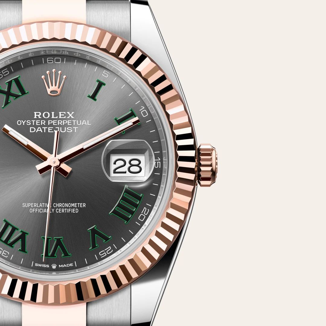 Rolex Datejust 41 in Acciaio Oystersteelcon “Pavé madreperla farfalle”, lunetta Bombata, bracciale Acciaio Oystersteel