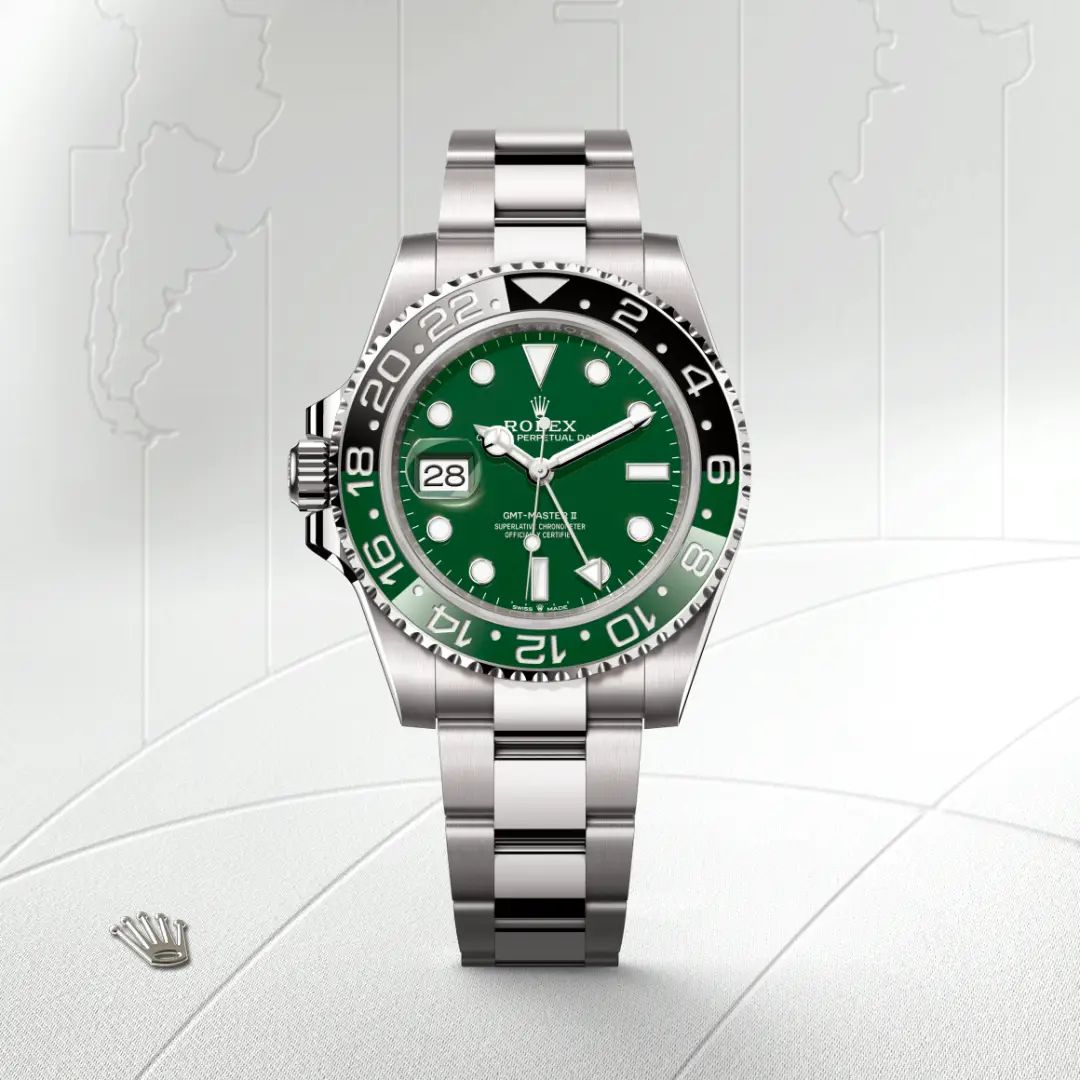 Rolex GMT-Master II in Acciaio Oystersteelcon “Pavé madreperla farfalle”, lunetta Bombata, bracciale Acciaio Oystersteel