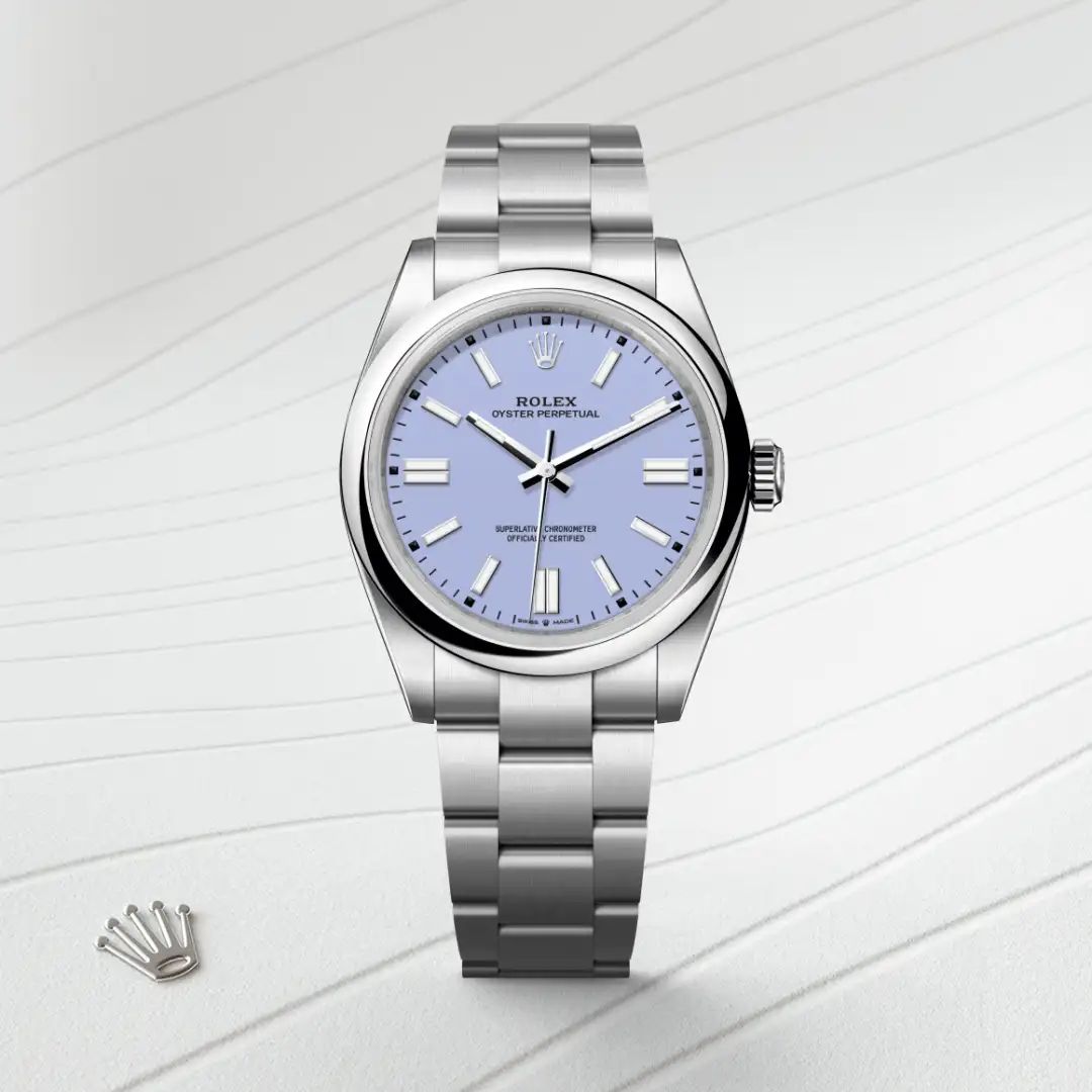 Rolex Oyster Perpetual 41 in Acciaio Oystersteelcon “Pavé madreperla farfalle”, lunetta Bombata, bracciale Acciaio Oystersteel