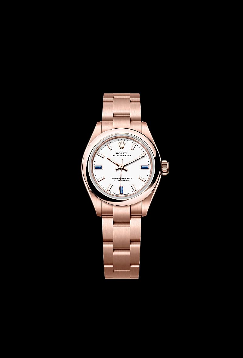 Rolex Oyster Perpetual 28 in Oystersteelcon “Butterfly mother-of-pearl pavé”, lunetta Domed, bracciale Oystersteel