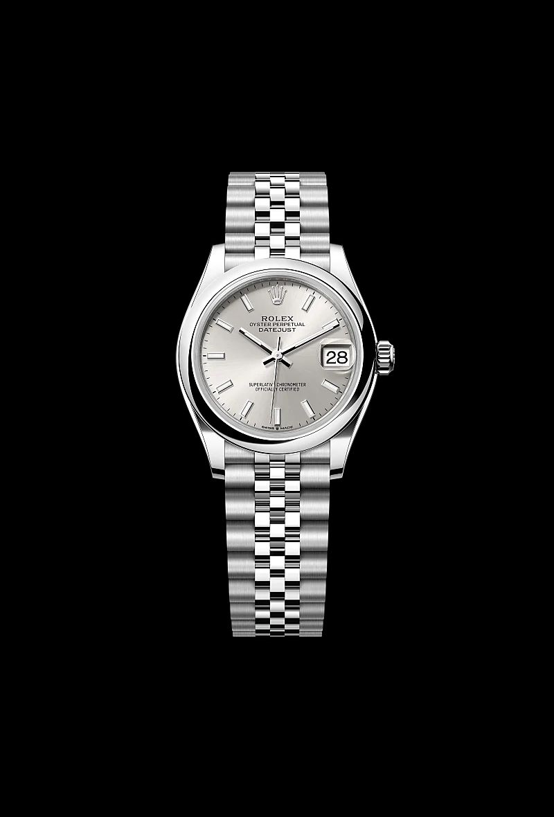 Rolex Datejust 31 in Acciaio Oystersteelcon “Pavé madreperla farfalle”, lunetta Bombata, bracciale Acciaio Oystersteel