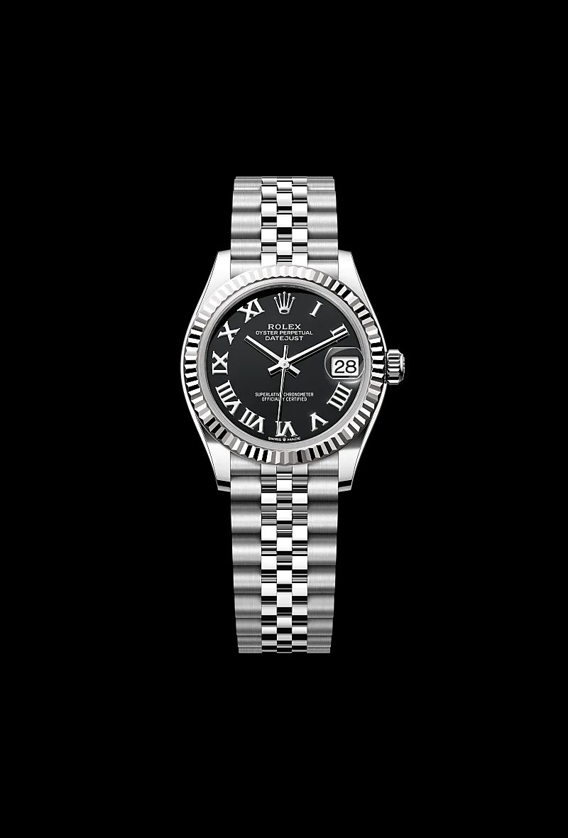 Rolex Datejust 31 in Acciaio Oystersteelcon “Pavé madreperla farfalle”, lunetta Bombata, bracciale Acciaio Oystersteel