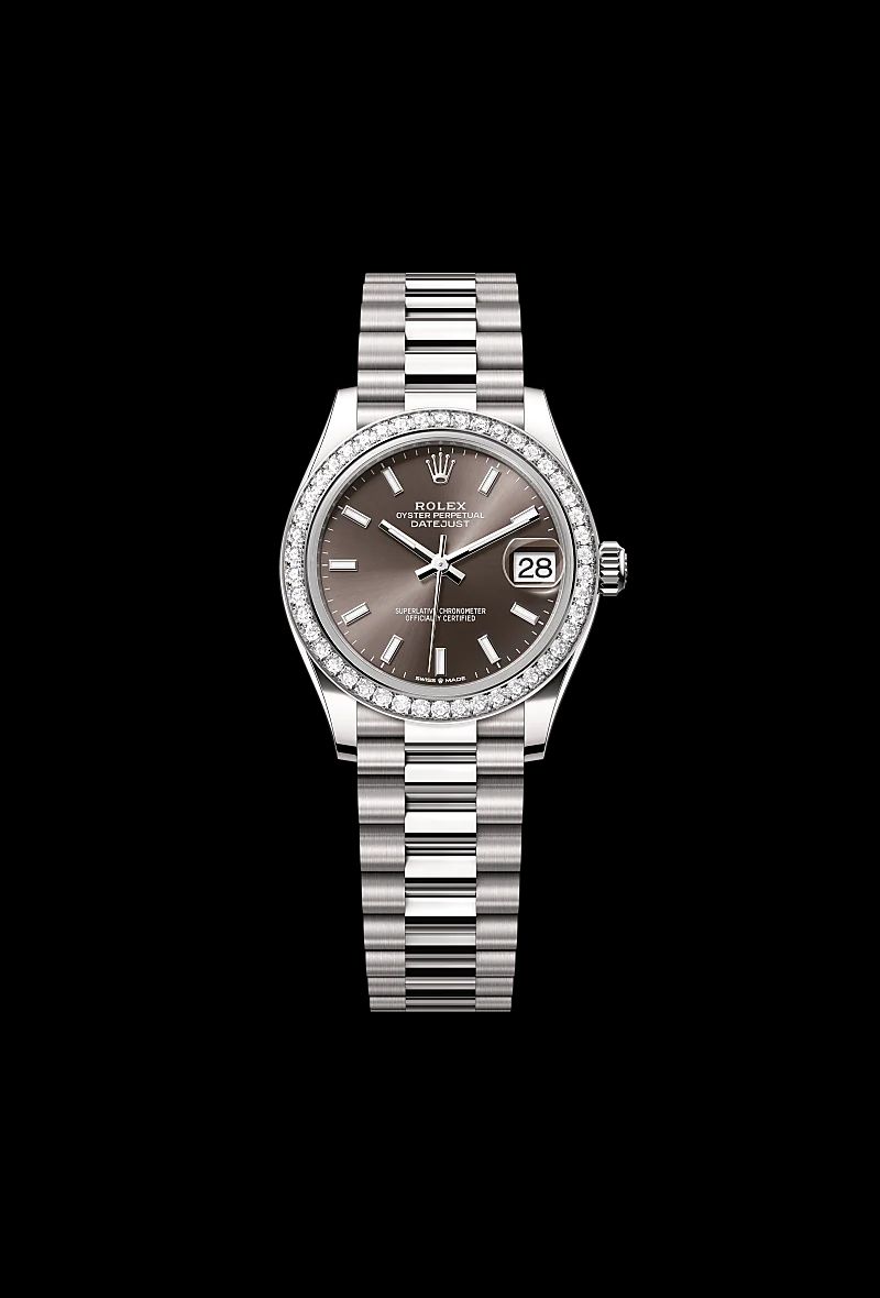 Rolex Datejust 31 in Acciaio Oystersteelcon “Pavé madreperla farfalle”, lunetta Bombata, bracciale Acciaio Oystersteel